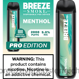 Breeze Pro 2000 Züge Menthol J8VTX21 Breeze Disposable